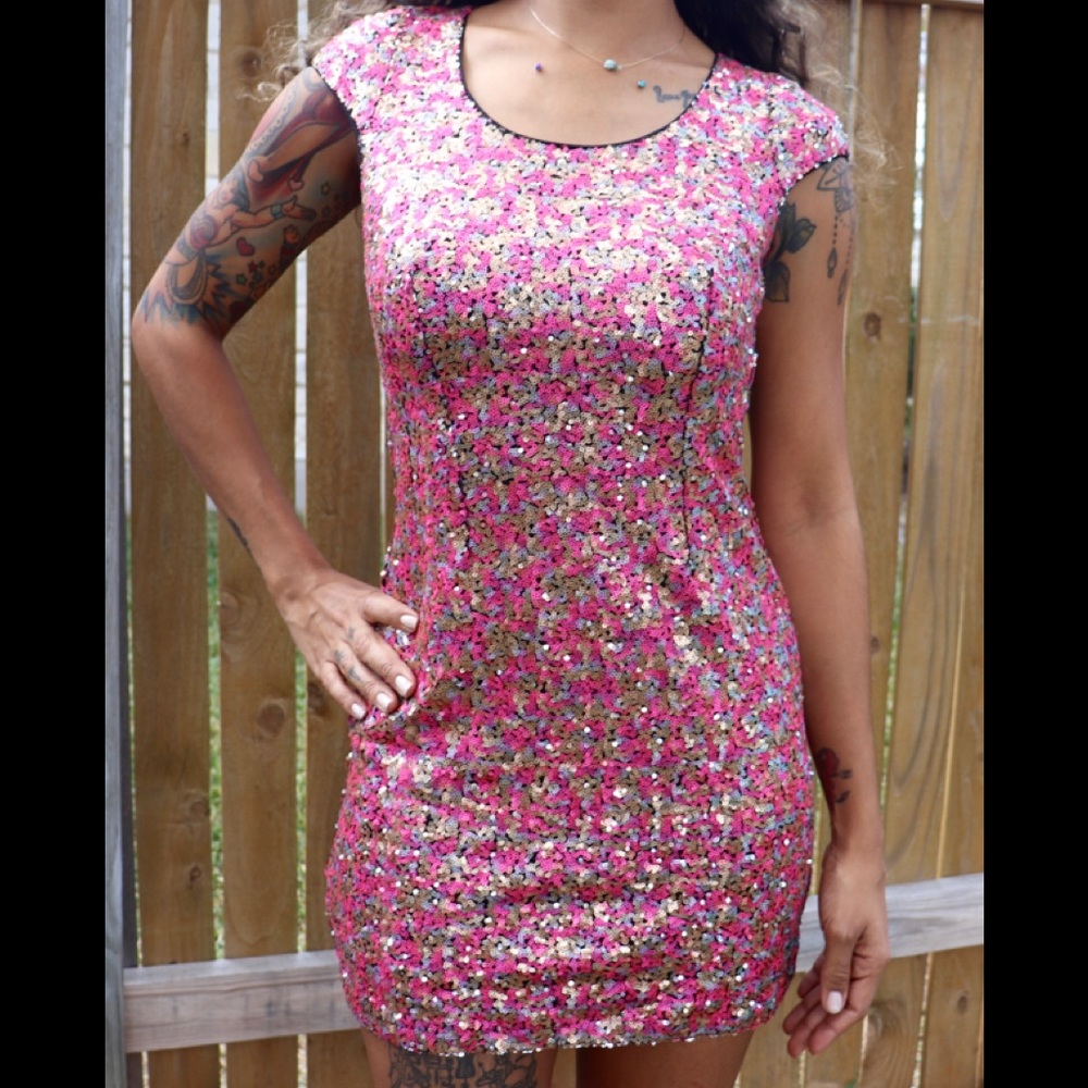 Bombshell Beauty Sequin Dress